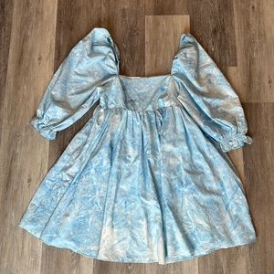 Judith March Puff Sleeve Mini Dress